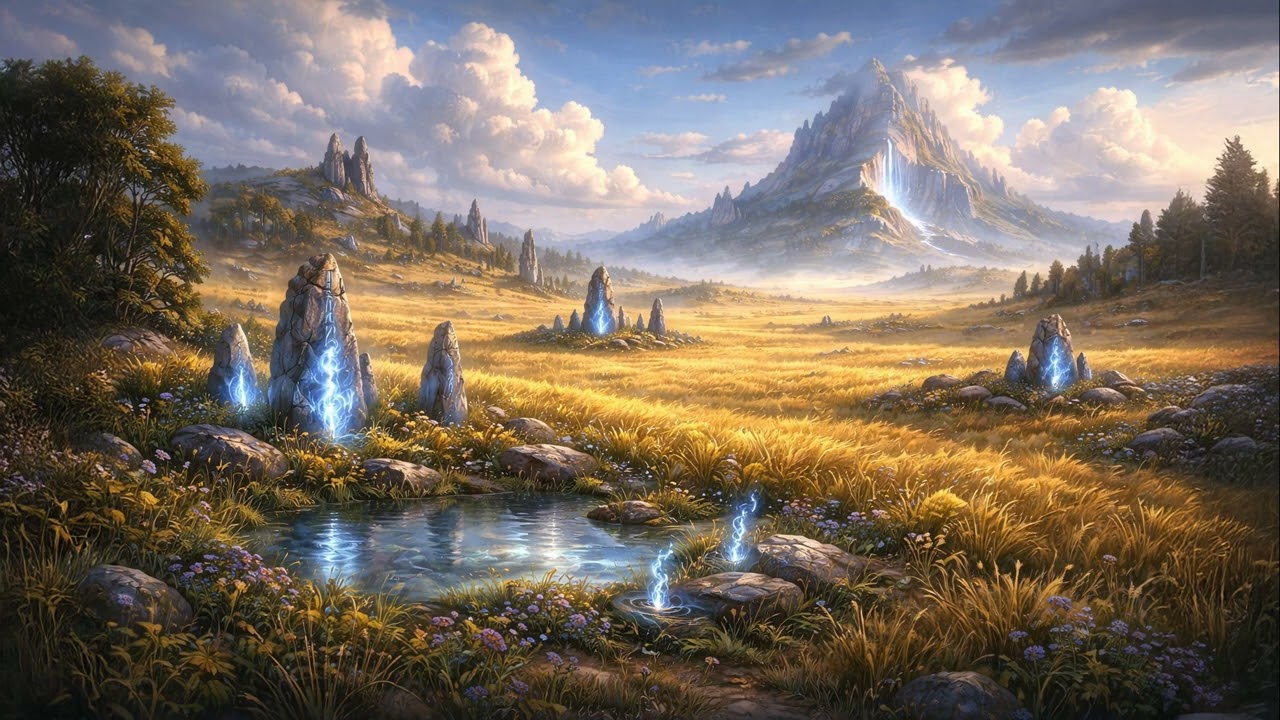 Basic Land — Plains | Summer Meadow Sounds for Sleeping (No Ads) | 10 Hours | ASMR | MTG Ambience