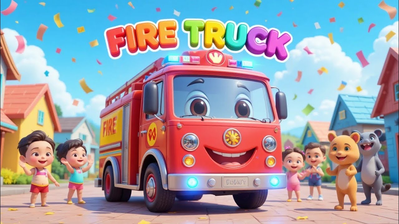 Fire Truck Song | Truck Song | Nursery Rhymes 