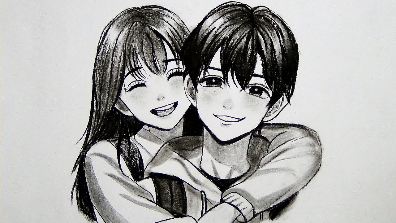 How To Draw cute couple | Step By Step drawing tutorial | anime drawing tutorial