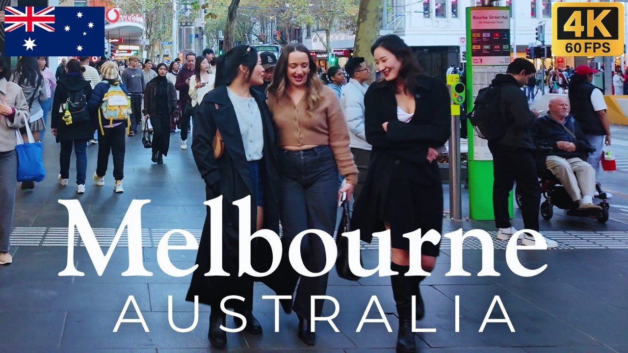 Melbourne City Walk 4K 🇦🇺 | CBD Walking Tour | Saturday Afternoon in Melbourne