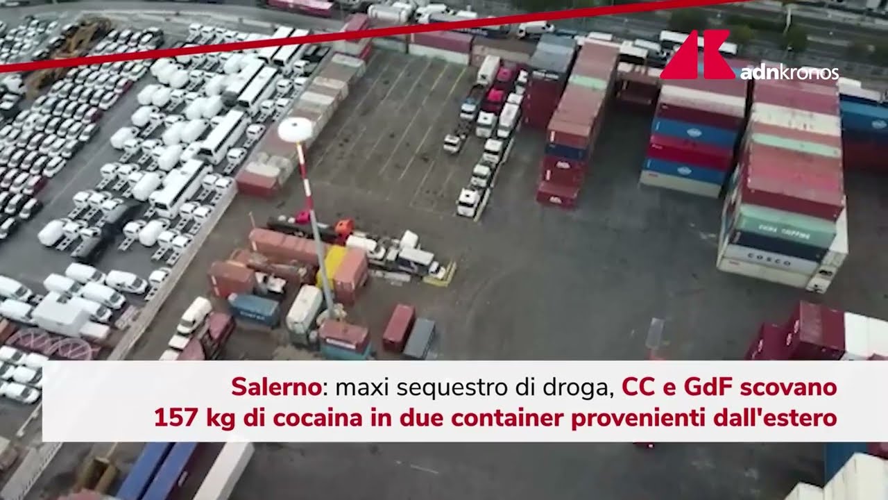 Maxisequestro di droga a Salerno: 157 kg di cocaina