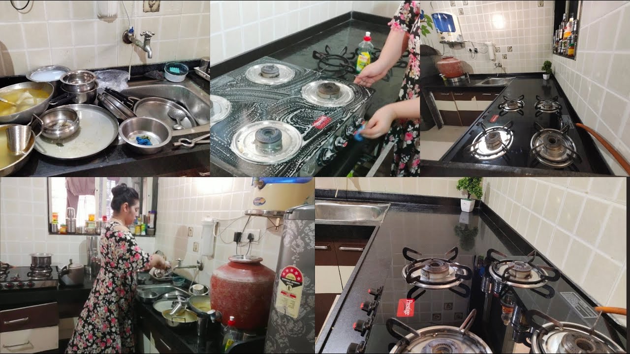 Indian Morning Kitchen Cleaning Routine /My Small Kitchen Tour | Indian Kitchen Tour | Cleaning Vlog