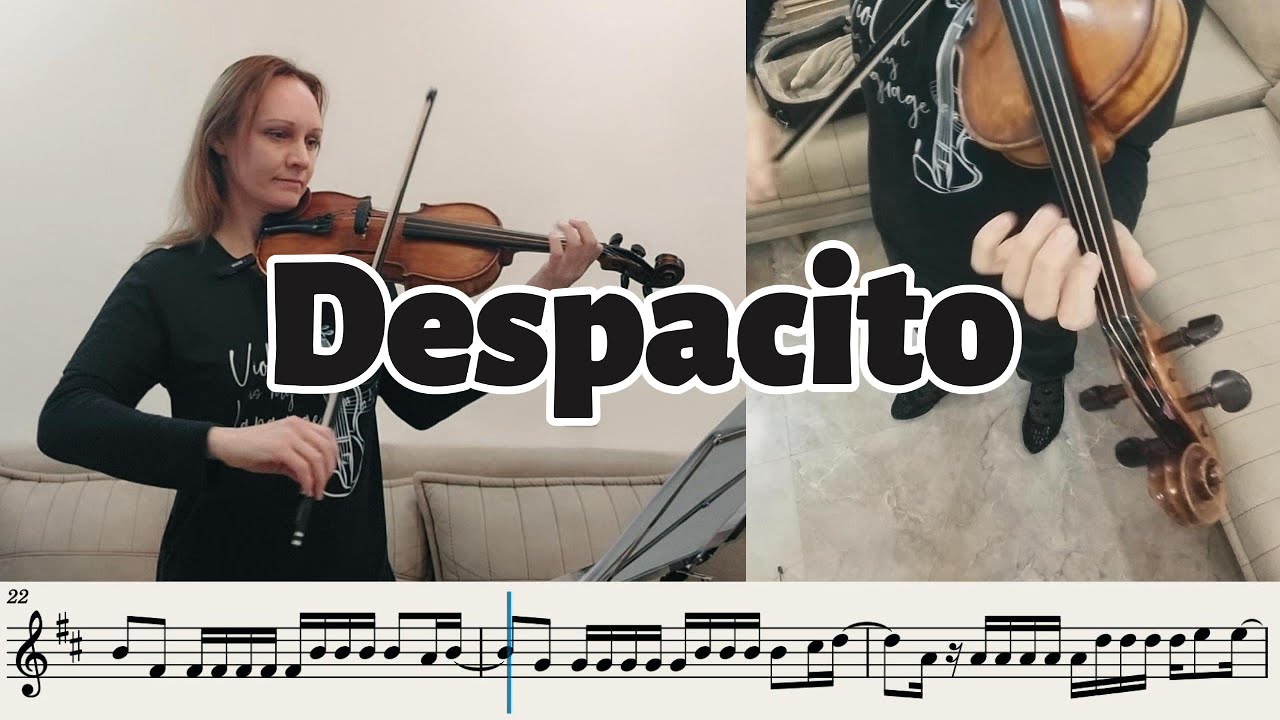 Despacito, как играть на скрипке. С нотами и минусом