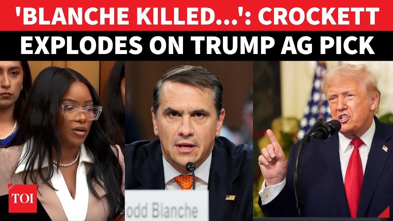 &lsquo;I AM TRUMP&rsquo;S LAWYER&hellip;&rsquo;: Crockett EXPOSES Todd Blanche On Cam; Nomination In BIG TROUBLE? | WATCH