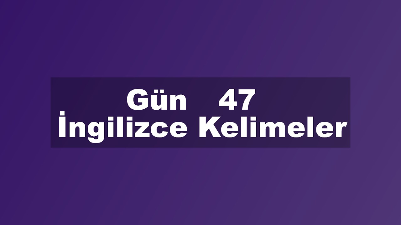 İngilizce Kelime Tekrarı: Günlük Flaş Kartlar