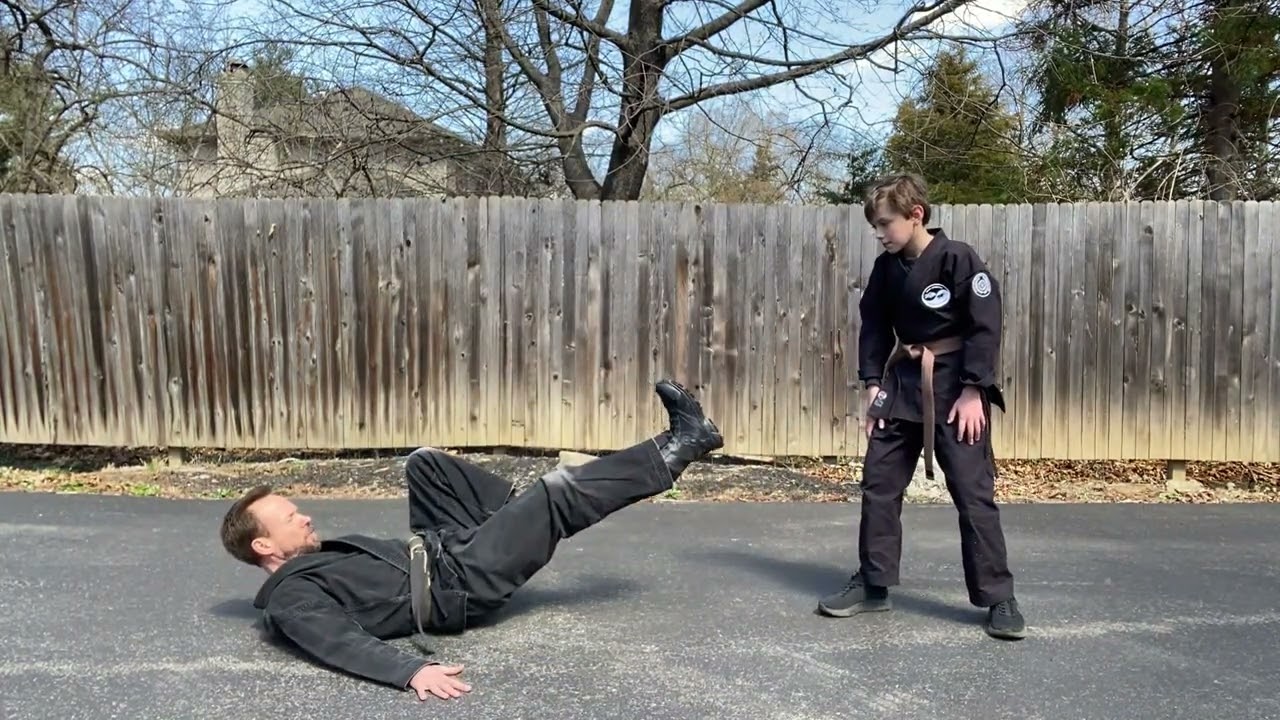 Encounter with Danger (new!) - Two-handed Push Self Defense Geoff Johnson's American Kenpo Karate