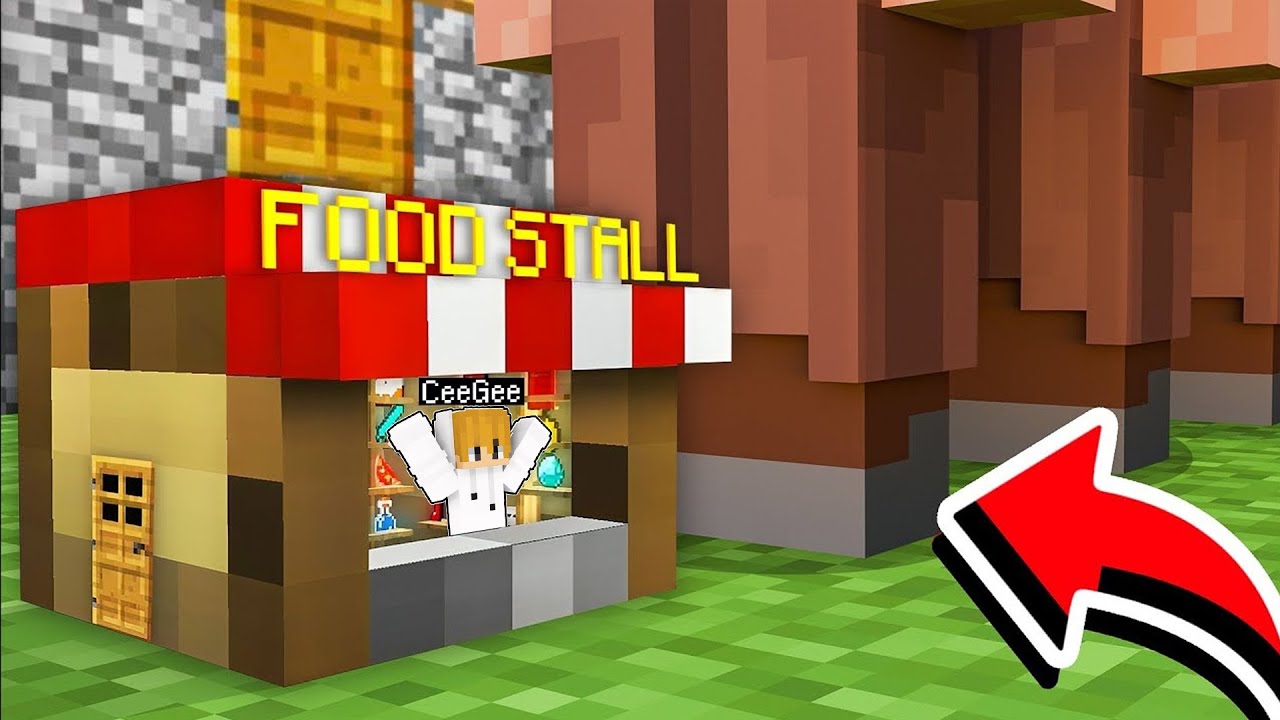 I Open a Mini FOOD STALL in Minecraft! ( Tagalog )