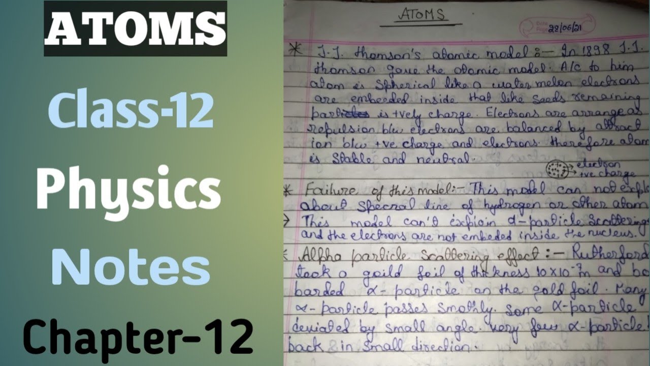 Excitation Potential, Ionisation Potential  📚Class -12🎉 Physics 🌸Chapter -12🥳Ncert Based notes 