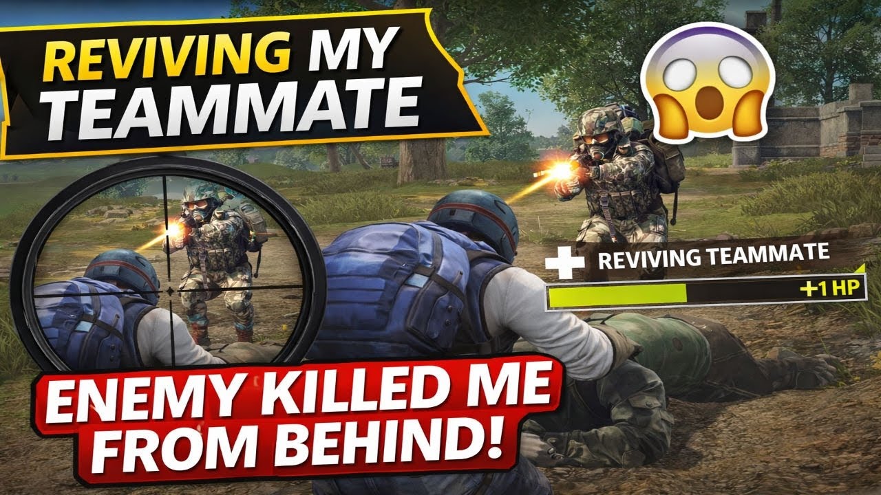Reviving My Teammate… Enemy Attacked From Behind 😔🔥 | ScarFall Gameplay