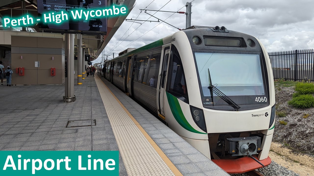 A ride on Perth's Airport Line; Perth - High Wycombe on a B Series EMU