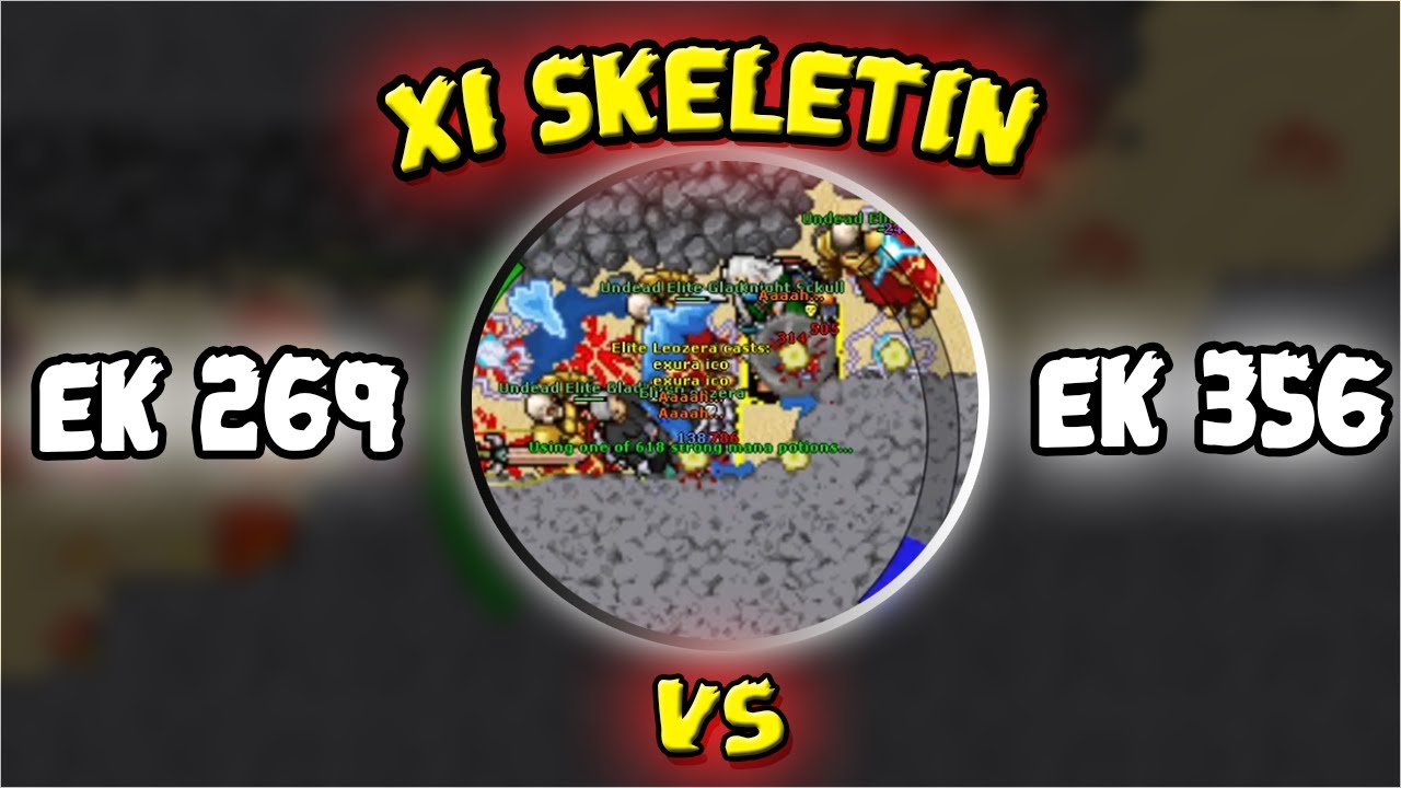 X1 SKELETIN TIBIA | KNIGHT vs KNIGHT | Tibia PK