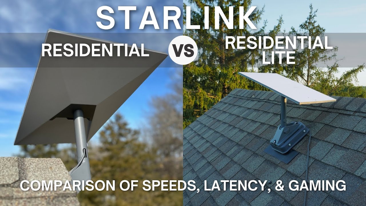 Starlink Residential и Residential Lite: сравнение скорости, задержки и игр