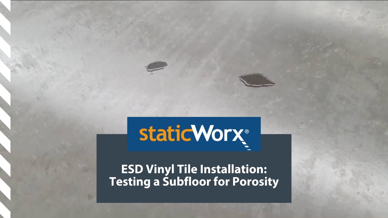 ESD Vinyl Tile Installation: Testing a Subfloor for Porosity