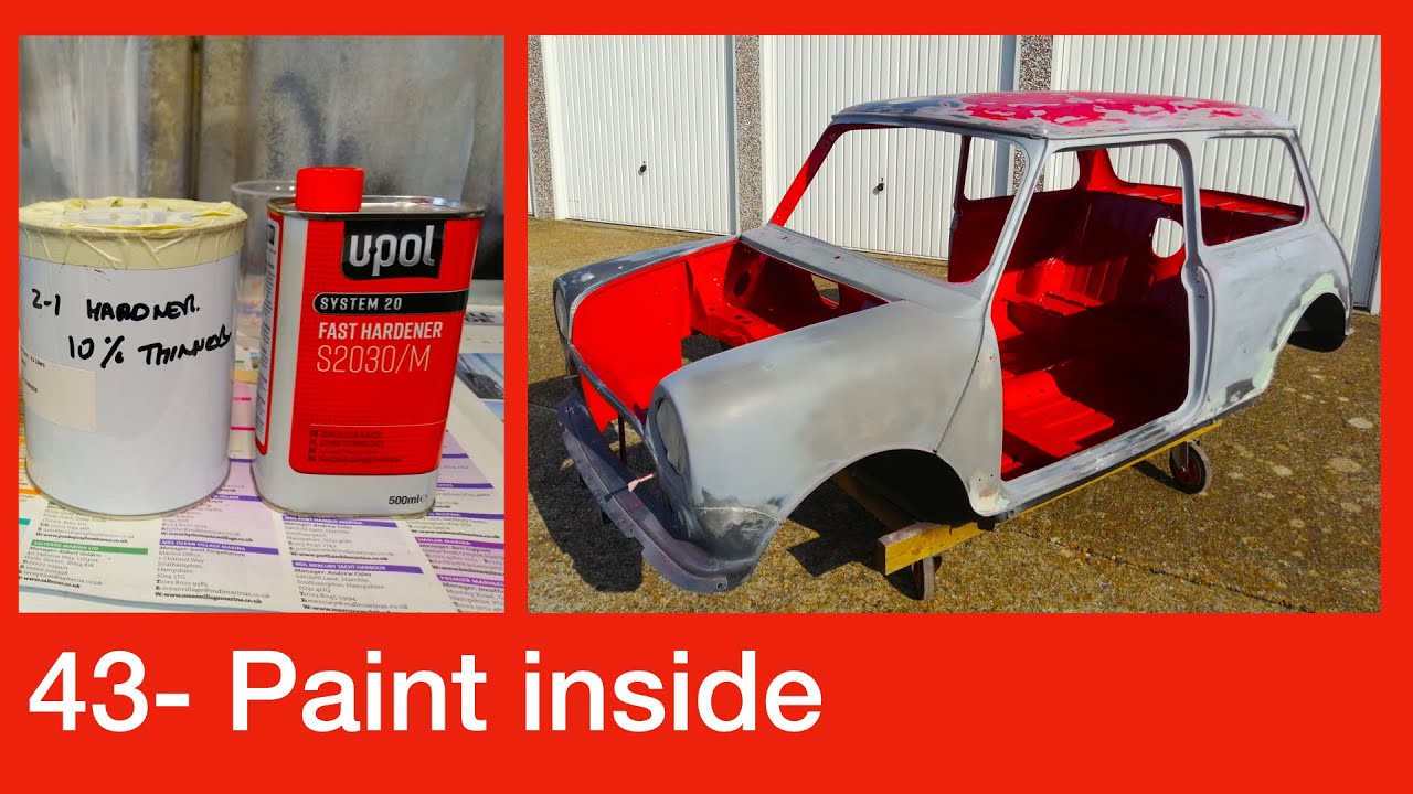 painting the classic mini rally car - episode 43