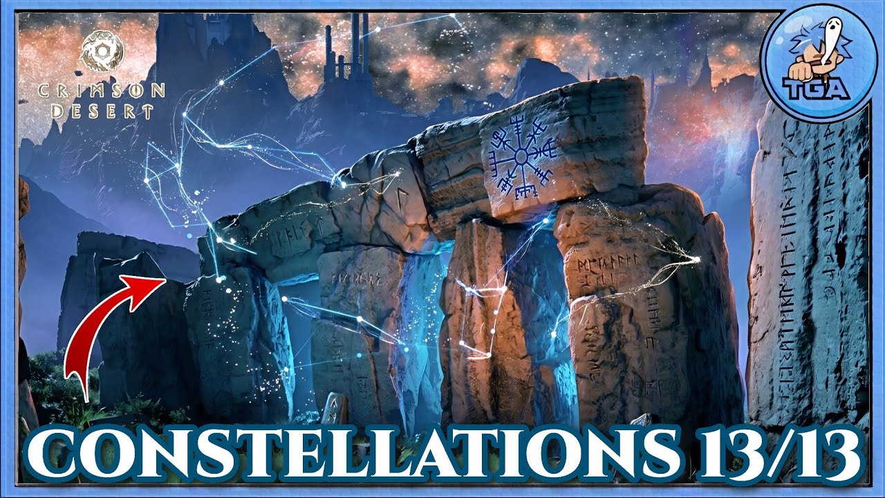 All 13 CONSTELLATION Locations & Solutions (Maps of the Night Trophy) &ndash; Crimson Desert 4K