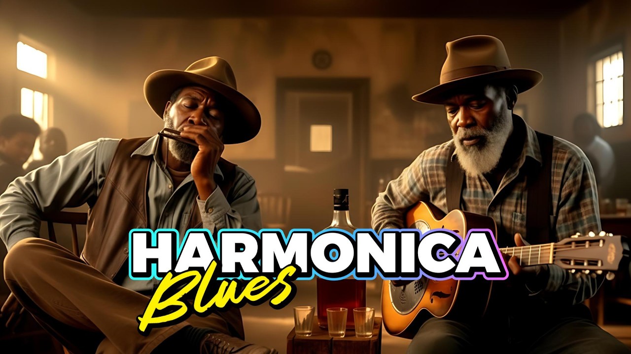 Deep Southern Blues | Whisky Night Delta Guitar & Harmonica 1.5 Hours