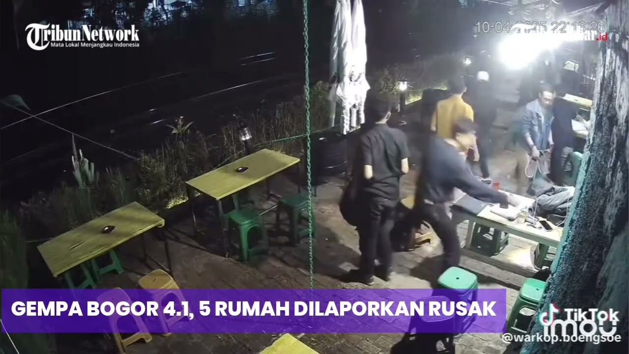 GEMPA BOGOR M4.1 Lima Rumah Dilaporkan Rusak