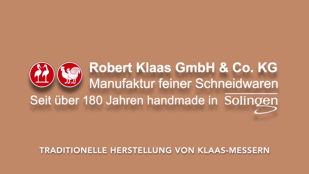 TRADITIONELLE HERSTELLUNG VON KLAAS MESSERN