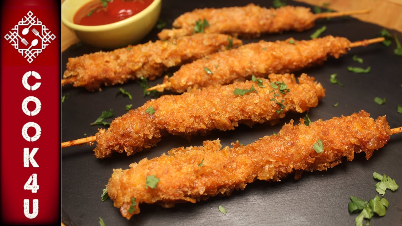 Crispy Chicken Sticks Recipe | Crispy Outside, Juicy Inside | Easy Party Snack 