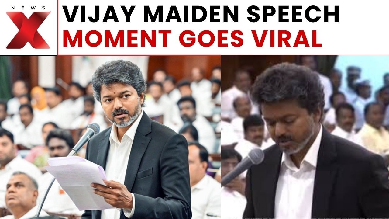 MOMENT: Tamil Nadu CM C. Joseph Vijay Delivers Maiden Speech in TN Assembly LIVE Full Speech | NewsX
