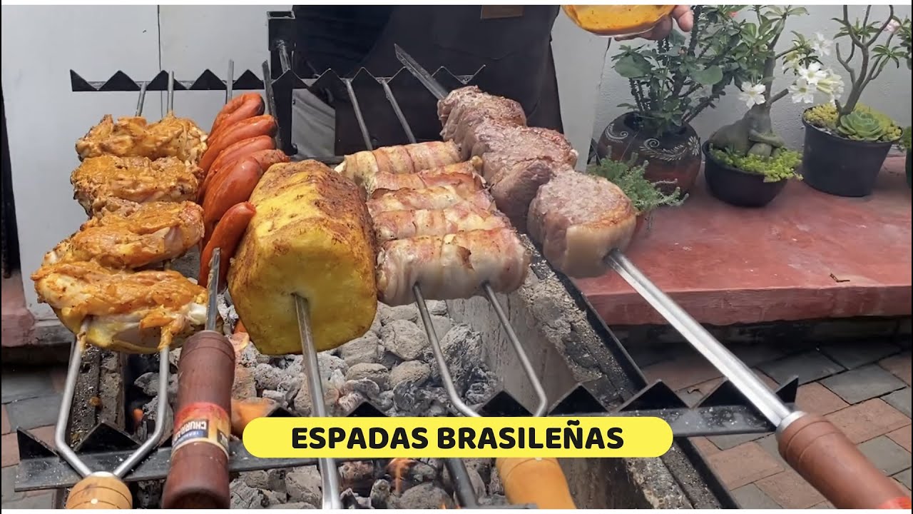 Espadas Brasileñas a la Leña, riquísimas.