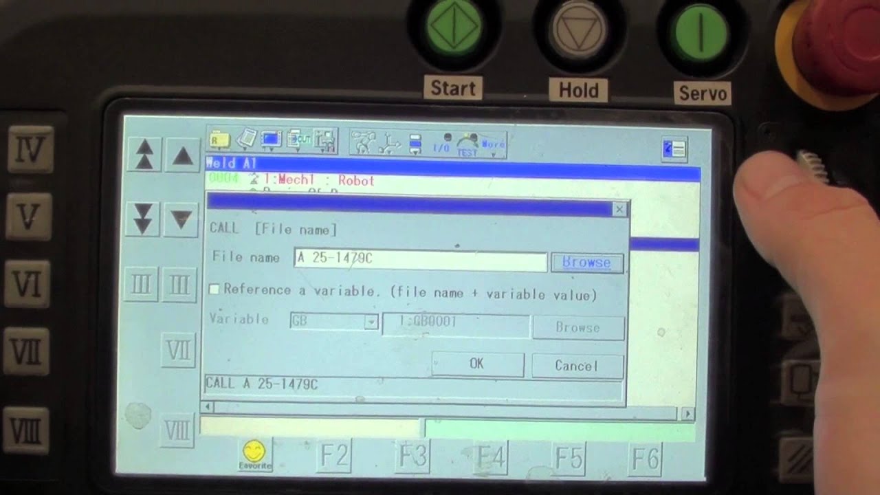 Miller Welding Robot - Loading a program