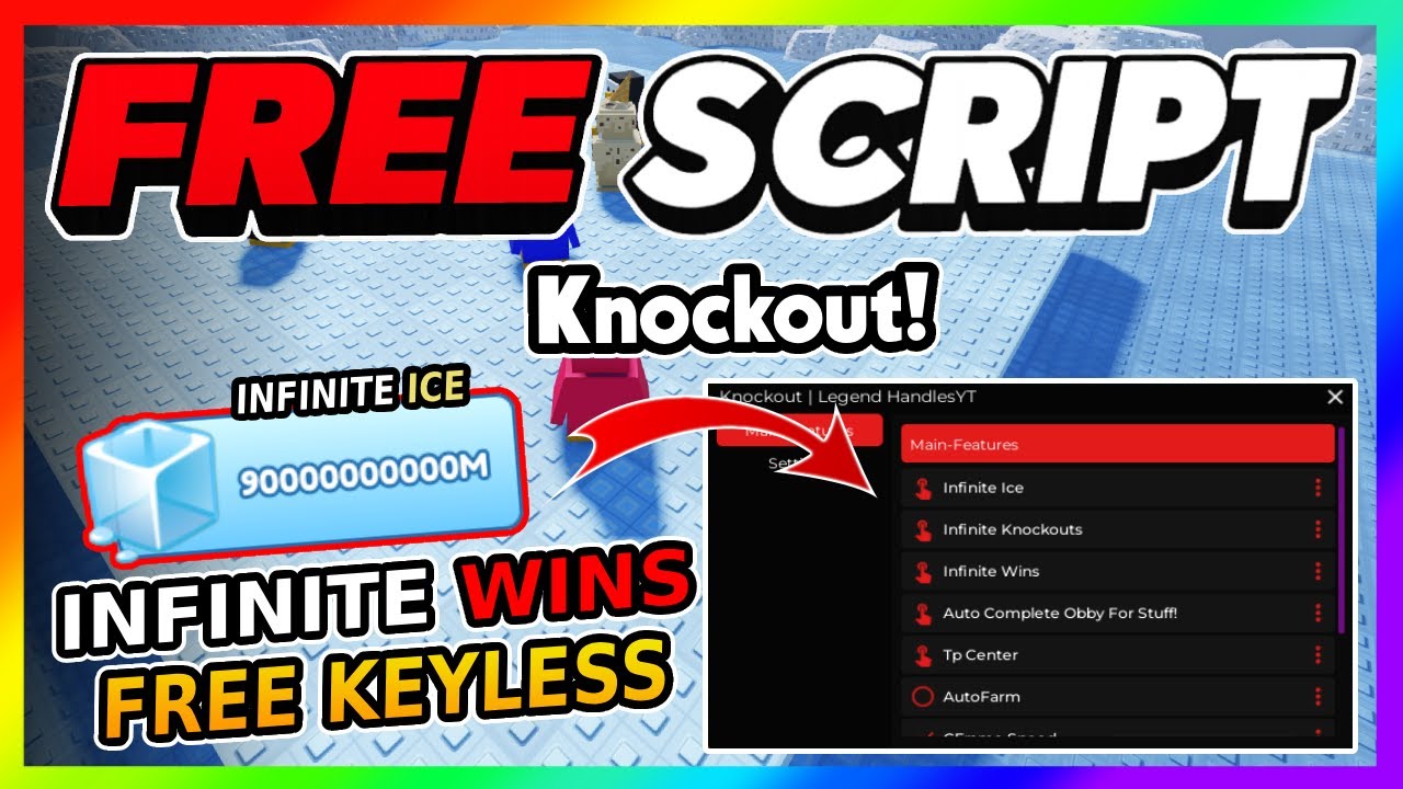 Knockout! Script *NO KEY* - AUTO WIN, AUTOFARM, INFINITE ICE + More!