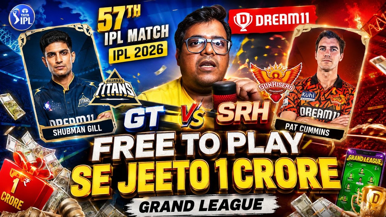 GT vs SRH Dream11 Prediction 2026 🔥 Best Fantasy Team, Pitch Report & Playing XI