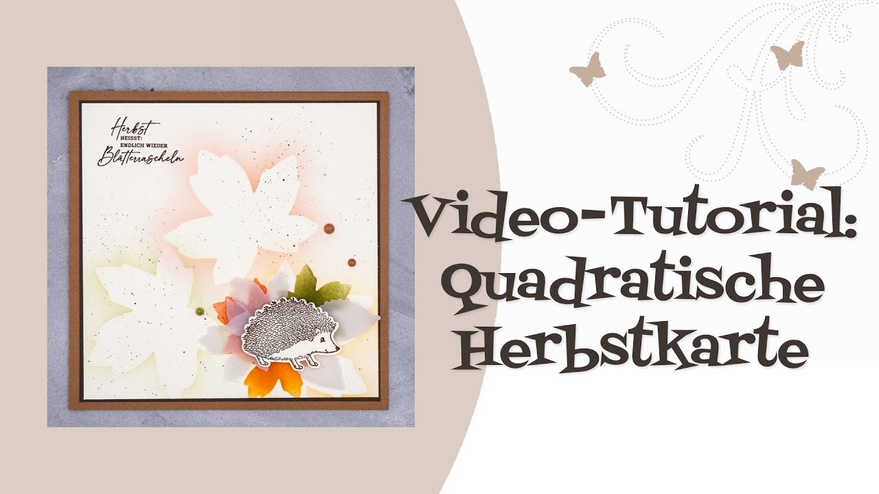 Tutorial: Quadratische Herbstkarte
