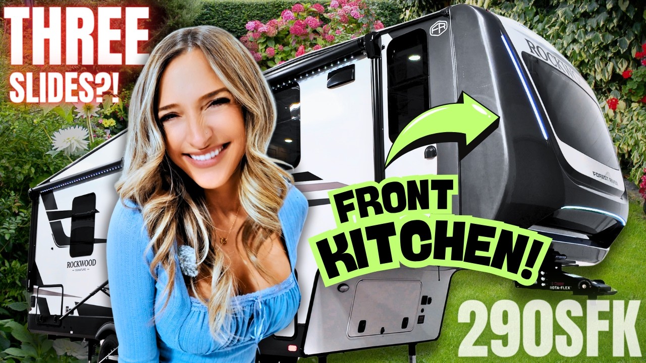 Кухня перед домом &ndash; полный хаос?! 3 выдвижные секции?! Этот прицеп-дача ощущается как дом!! Rockw...