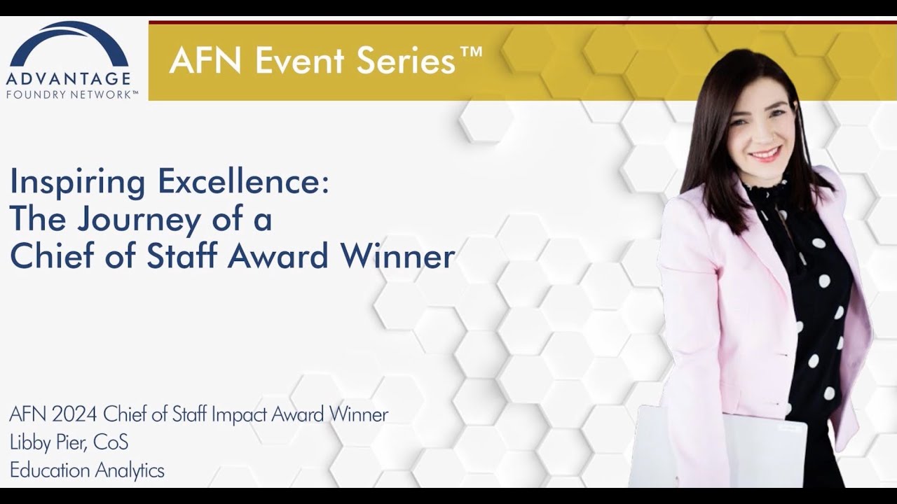 Inspiring Excellence: The Journey of a Chief of Staff Award Winner