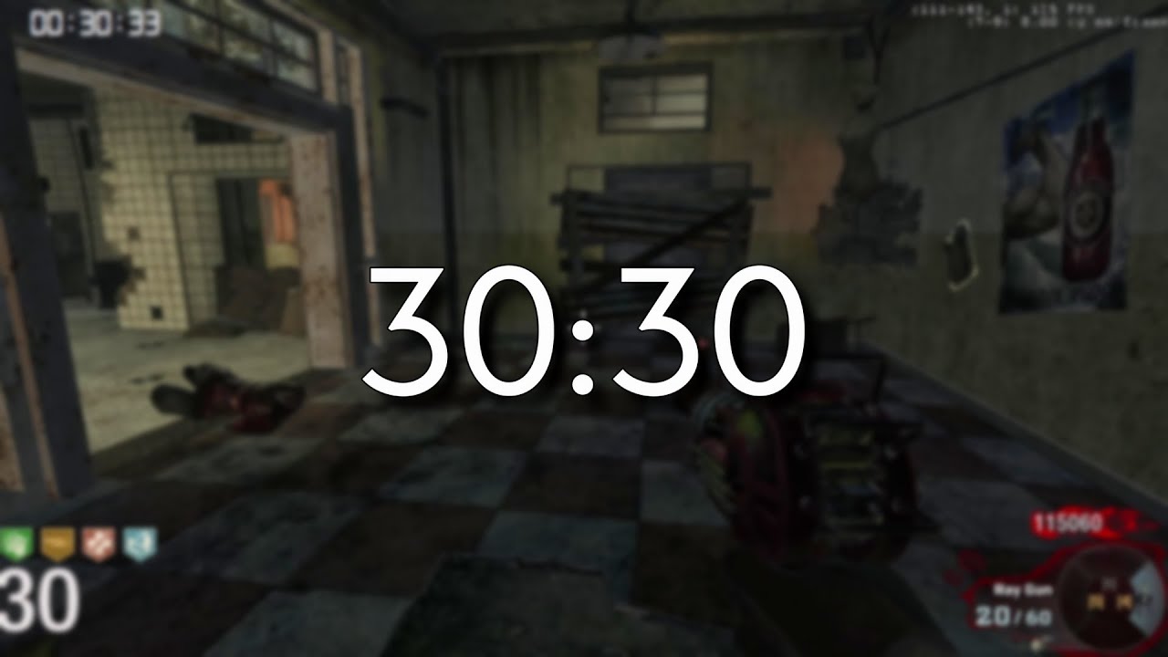 BO1 Zombies - Verruckt Round 30 Speedrun Former World Record 30:30