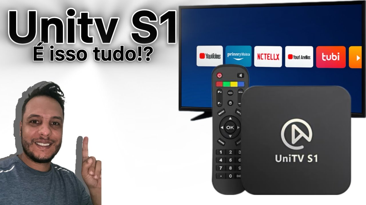 UniTV S1 muito bom! Instalação Passo a Passo e Teste Completo! Transforme sua TV em Smart.