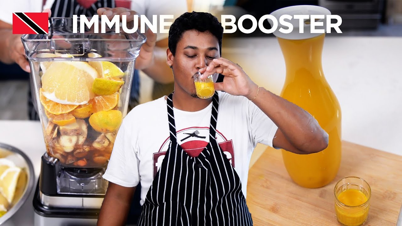 Natural Immune Booster Shot Recipe by Chef Shaun 🇹🇹 Foodie Nation