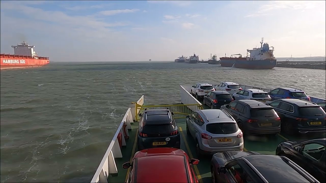 Red Funnel Car Ferry Journey [5x Speed] - Southampton To East Cowes, Isle Of Wight - February 2025