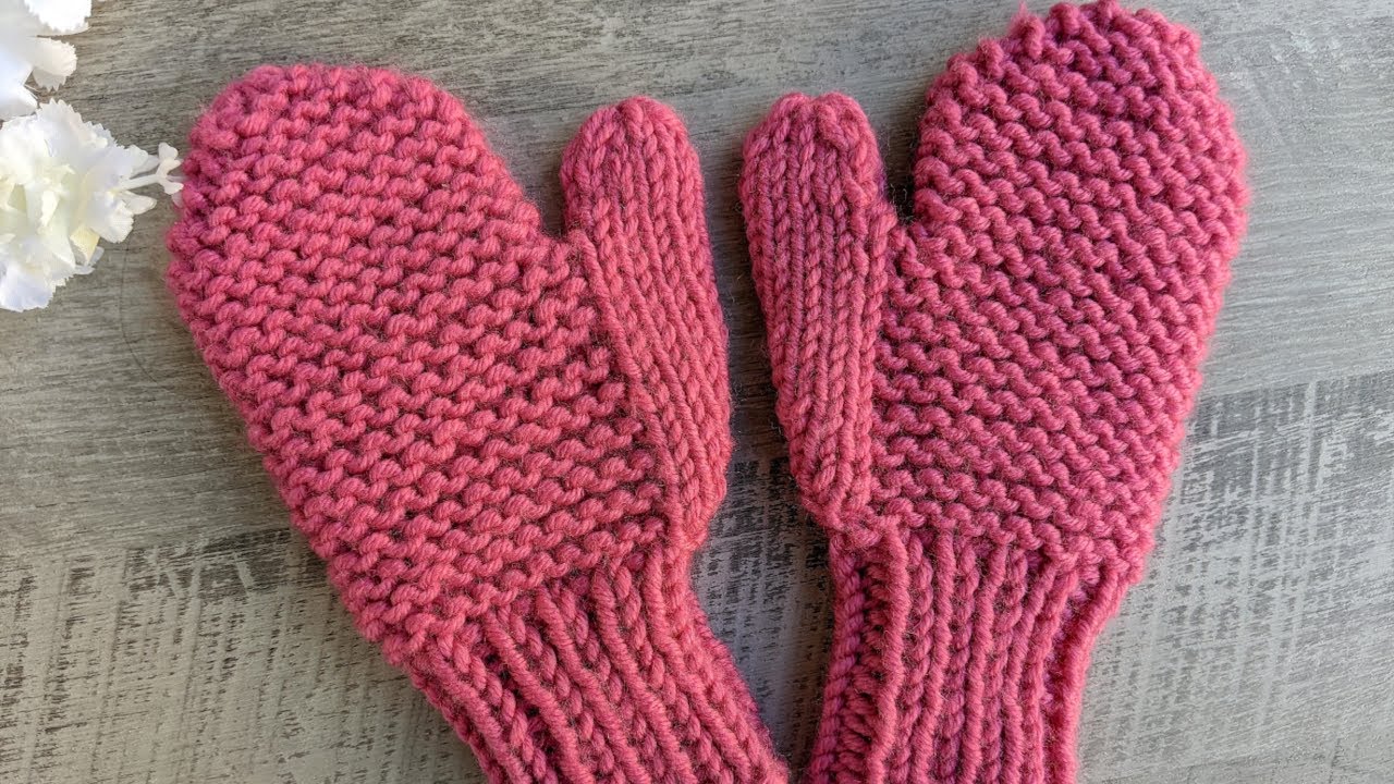Child Knit Mittens 4-6 years old