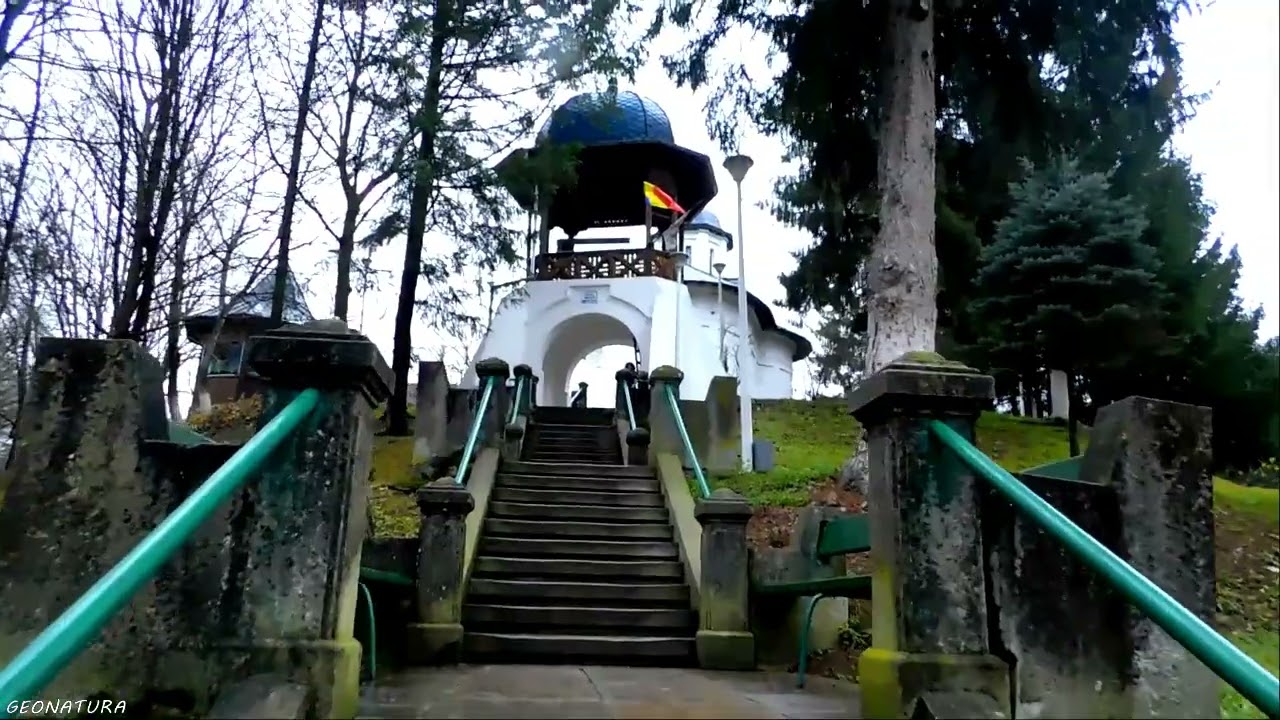 Parcul Trivale. Restaurant Grota Rece. Mânăstirea Trivale. Pitești. Decembrie 2022