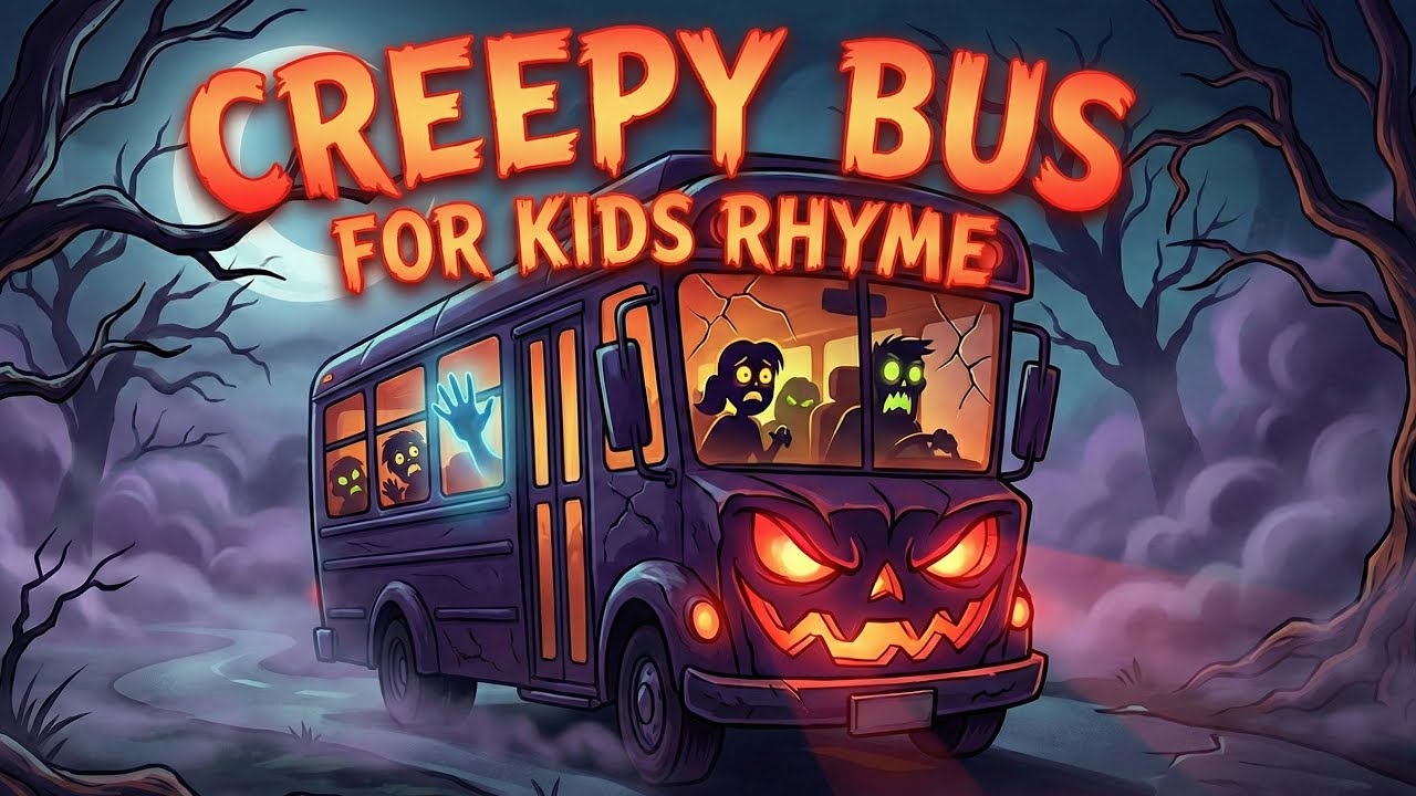 👉 Creepy Bus Song 😱 | The Scariest Bus Rhyme for Kids!