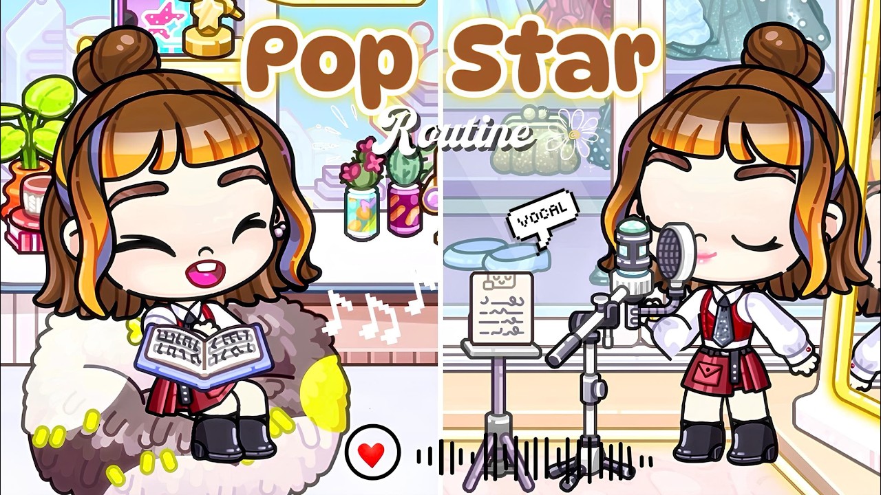 My Morning Routine as a Pop Star 🎧🎶 🎸| Avatar World | Routine