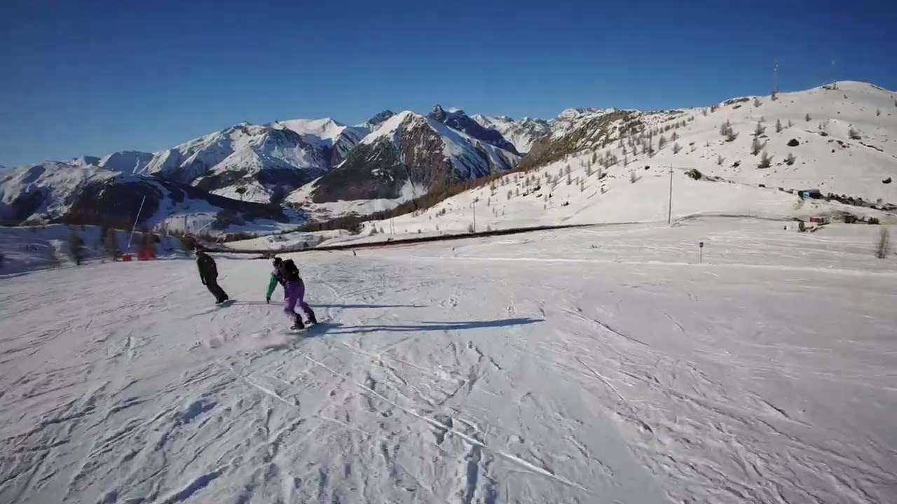 Livigno longest blue slope