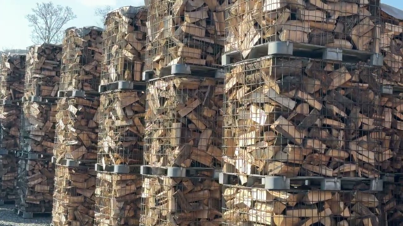 Gitterboxen Brennholz Westerwald