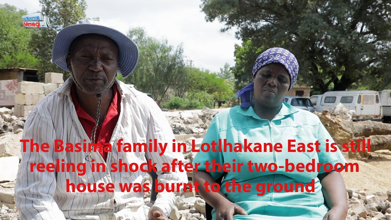 The Basima family reeling in shock after their two-bedroom house was burnt to the ground.
