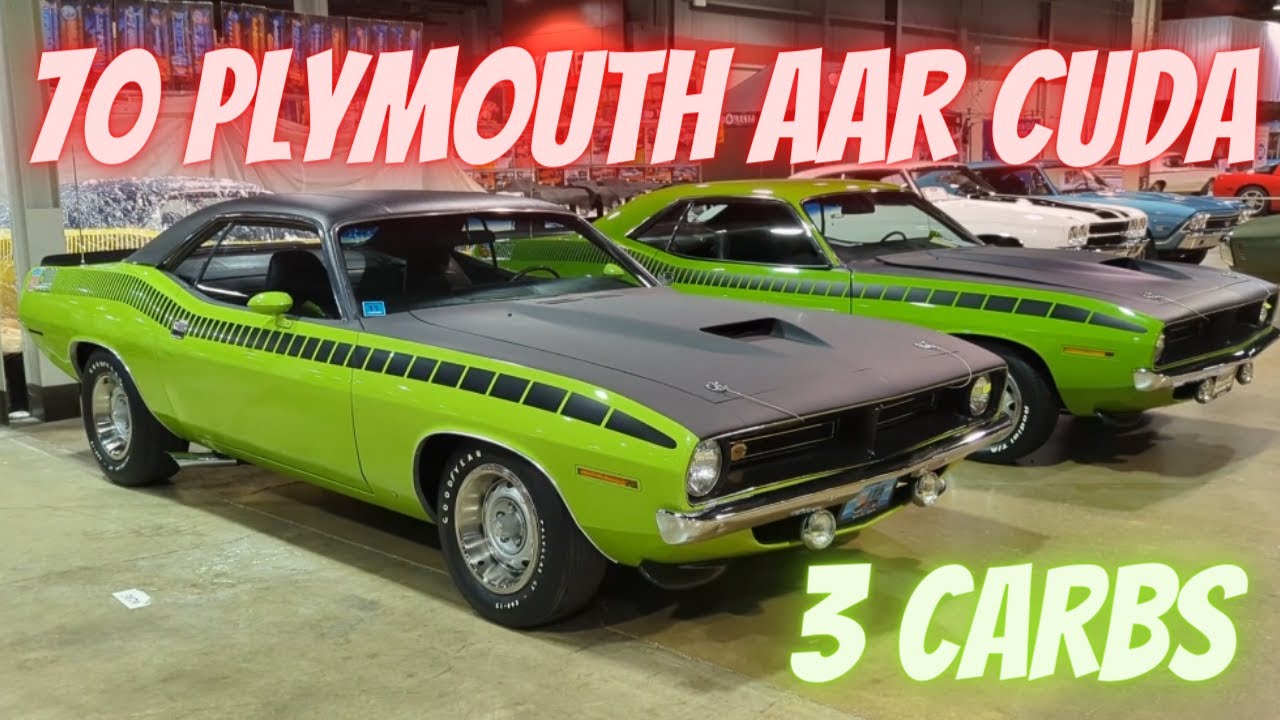 70 Plymouth AAR Cuda.  1 Year Only!  340, 3 Carbs