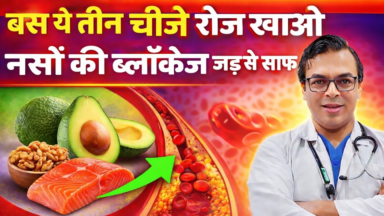 बस ये तीन चीज़े रोज़ खाओ: नसों की Blockage और High Cholesterol तेज़ी से कम होगा | Prevent Heart Attack