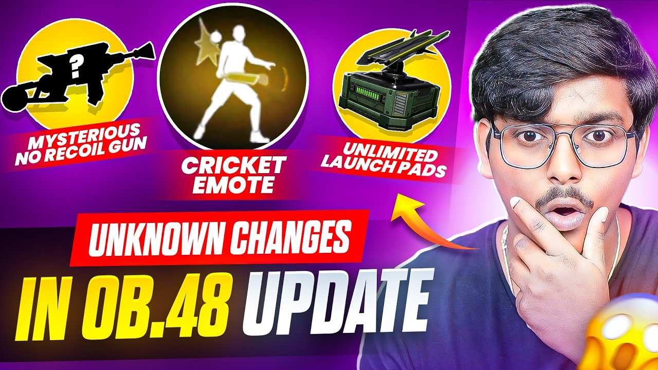NO RECOIL MYSTERIOUS GUN😘 l FREE FIRE NEW UPDATE l FREE FIRE OB48 UPDATE CHANGES | FF OB48 UPDATE