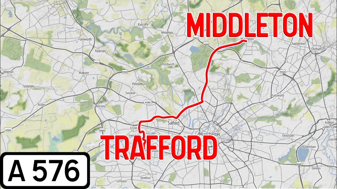 England Road Tours - A576 Middleton to Trafford Park