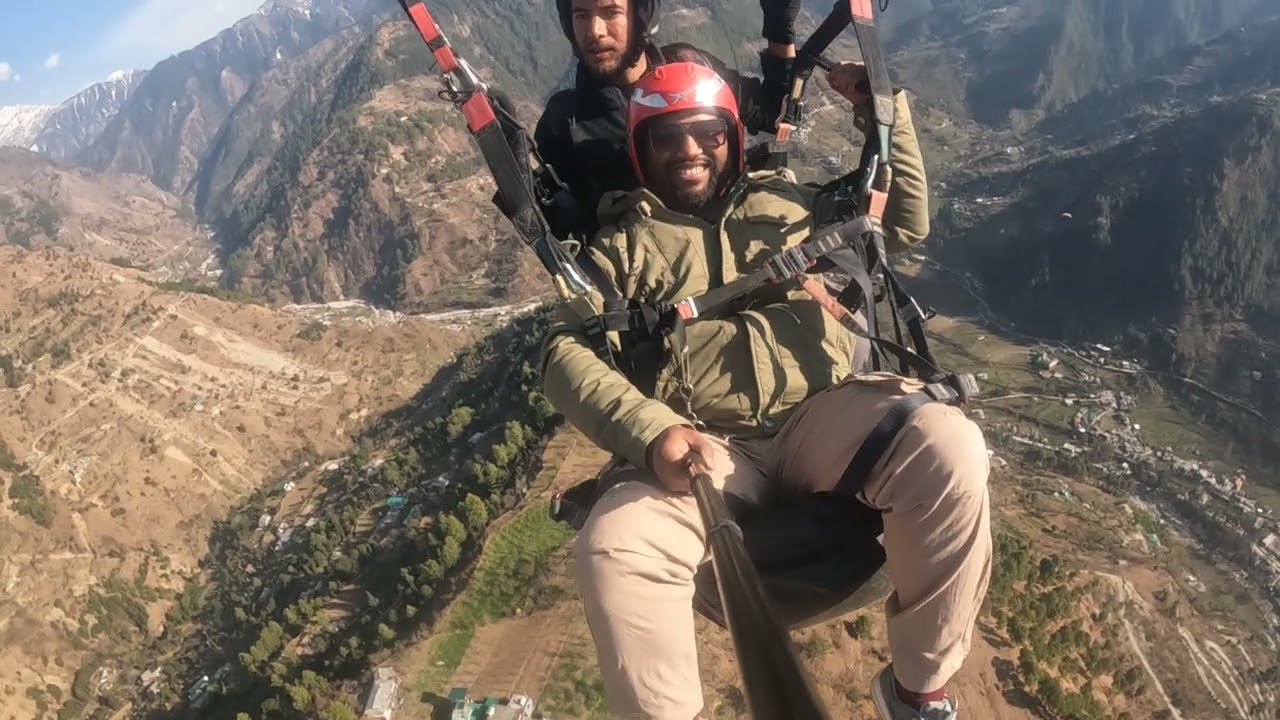 Paragliding at jibi Himachal Pradesh 