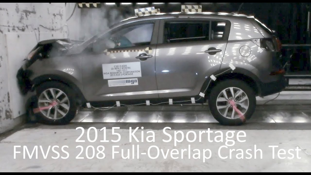2011-2015 Kia Sportage FMVSS 208 Unbelted Frontal Crash Test