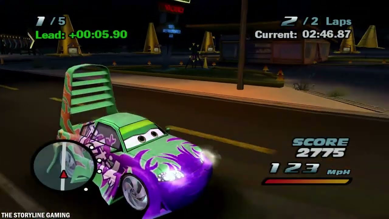 Cars The Game - Night Drive with Wingo - Gameplay PC