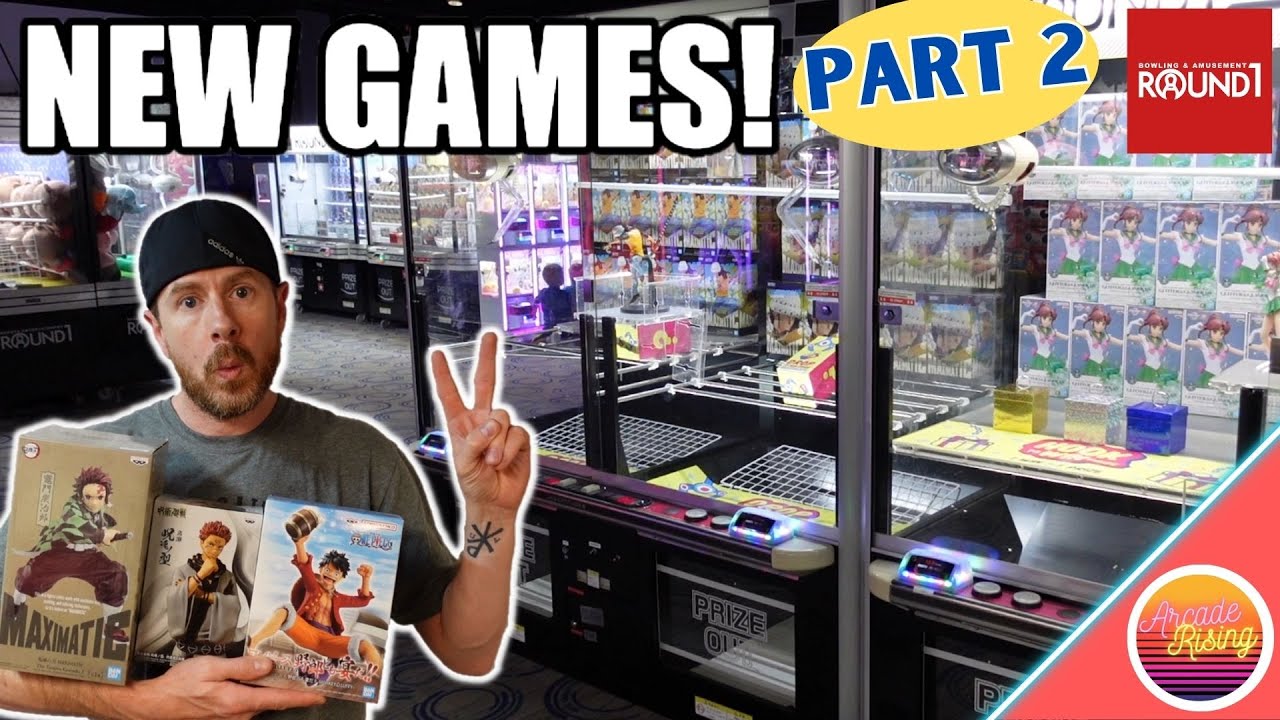Our Best Anime Figure Claw Machine Video Yet! At Round 1! (PART 2)